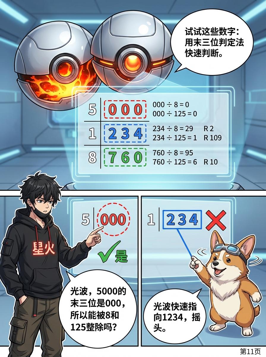 8和125的整除特征详解：判断方法与规则总结 | 小学数学 - 第 11 页