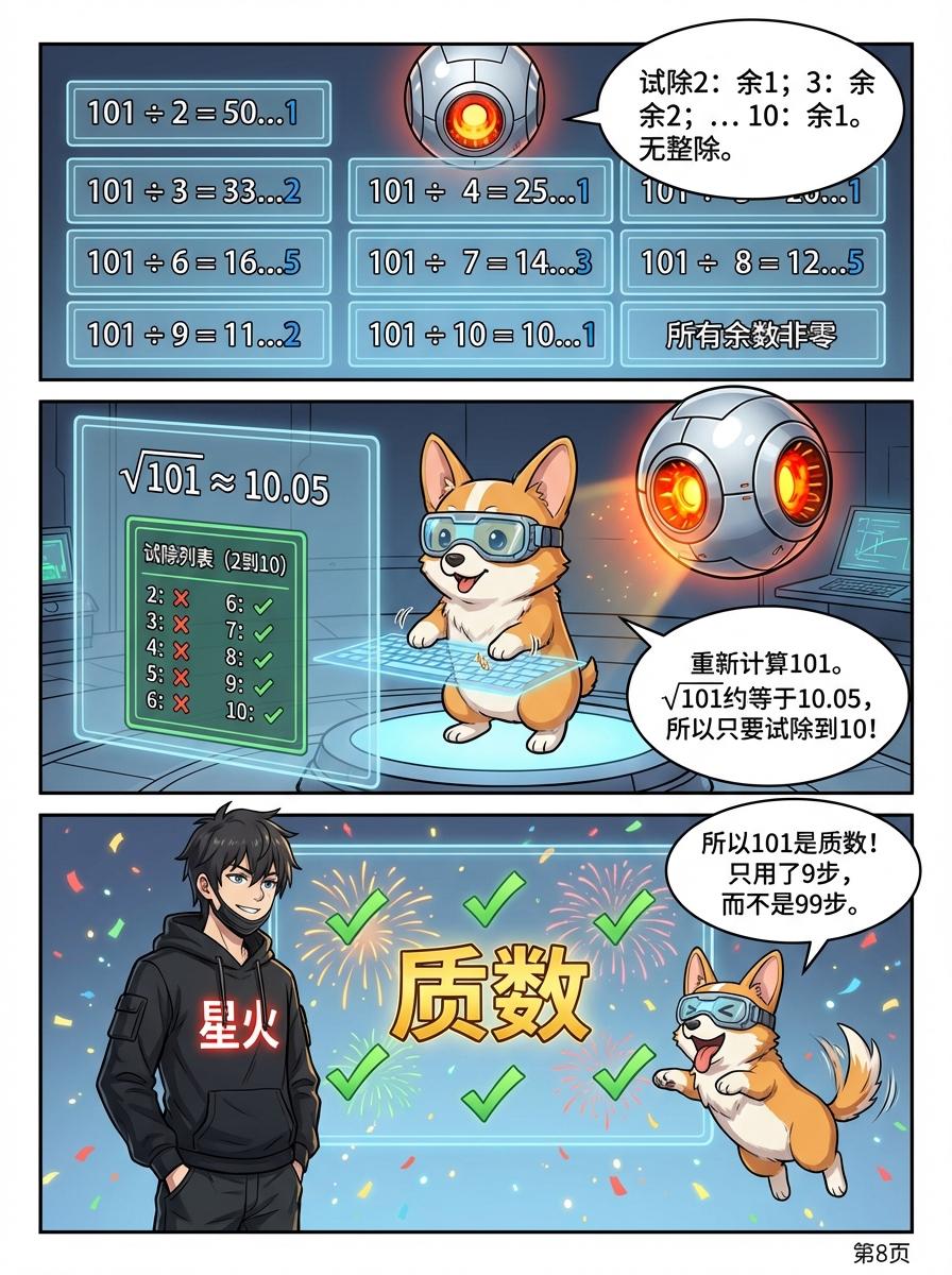 质数判定方法详解：试除法步骤与练习题 | 小学数学与初中数学 - 第 8 页