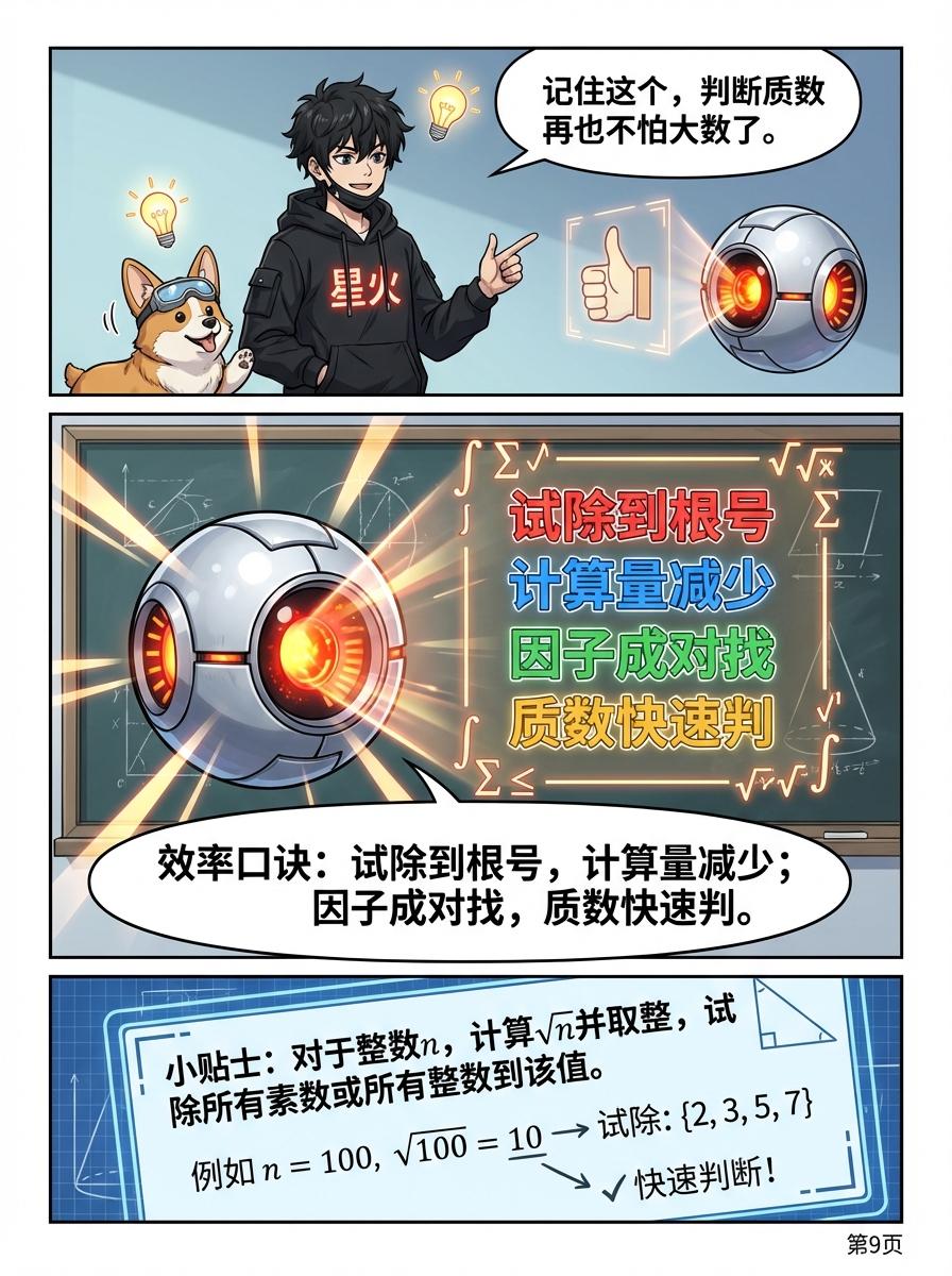 质数判定方法详解：试除法步骤与练习题 | 小学数学与初中数学 - 第 9 页