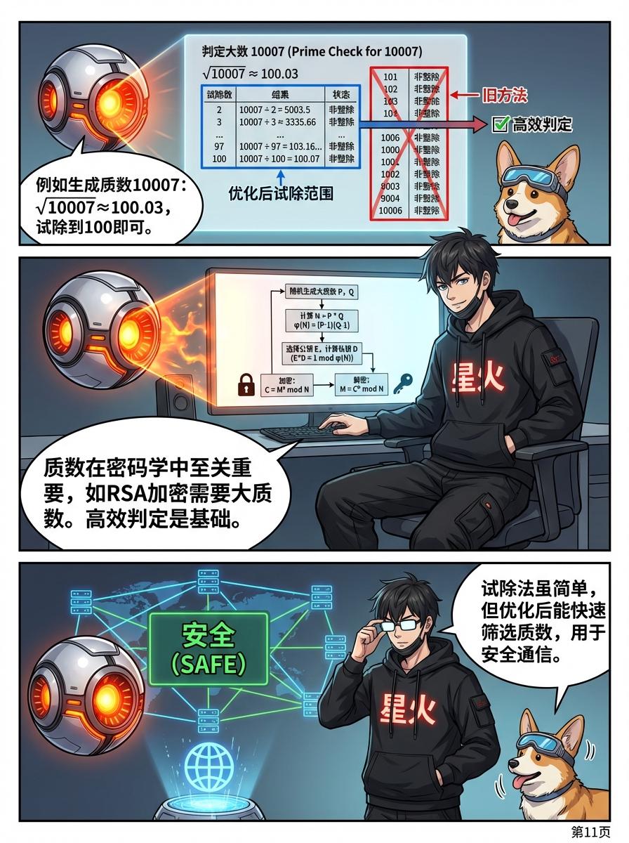 质数判定方法详解：试除法步骤与练习题 | 小学数学与初中数学 - 第 11 页