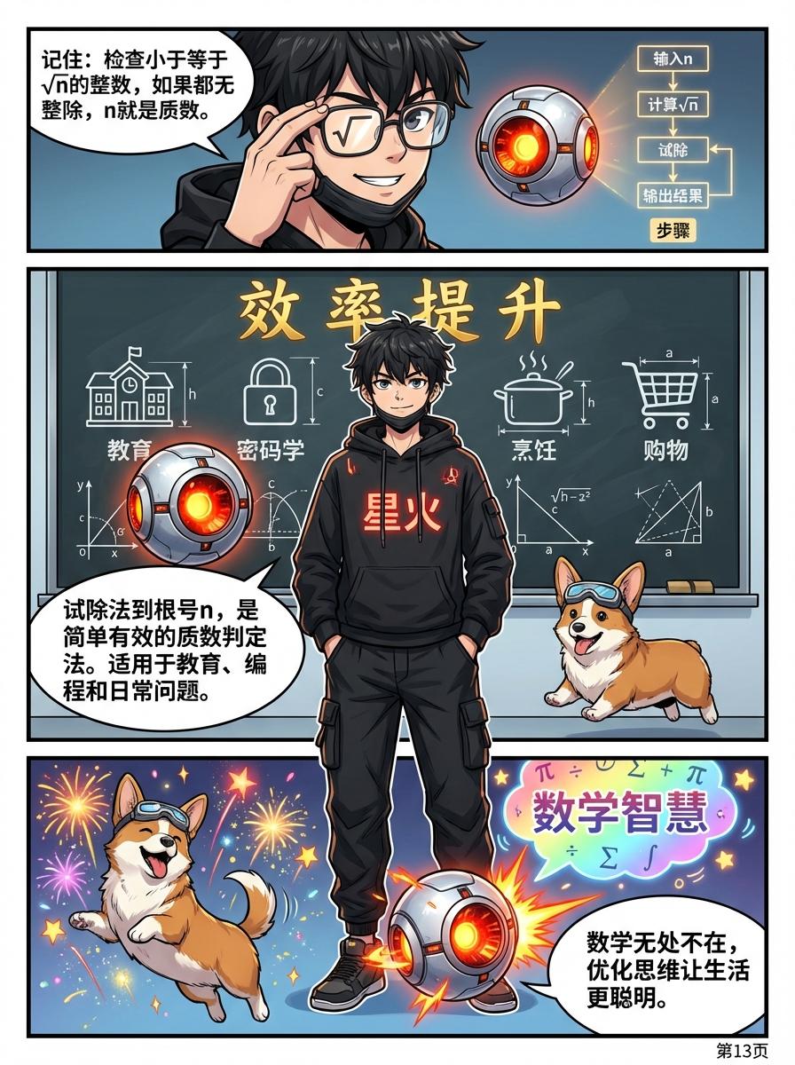 质数判定方法详解：试除法步骤与练习题 | 小学数学与初中数学 - 第 13 页