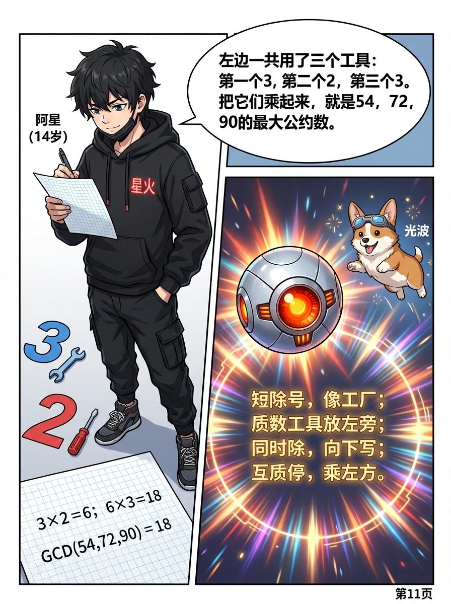 短除法详解：规范步骤、技巧与练习题 | 小学数学计算 - 第 11 页