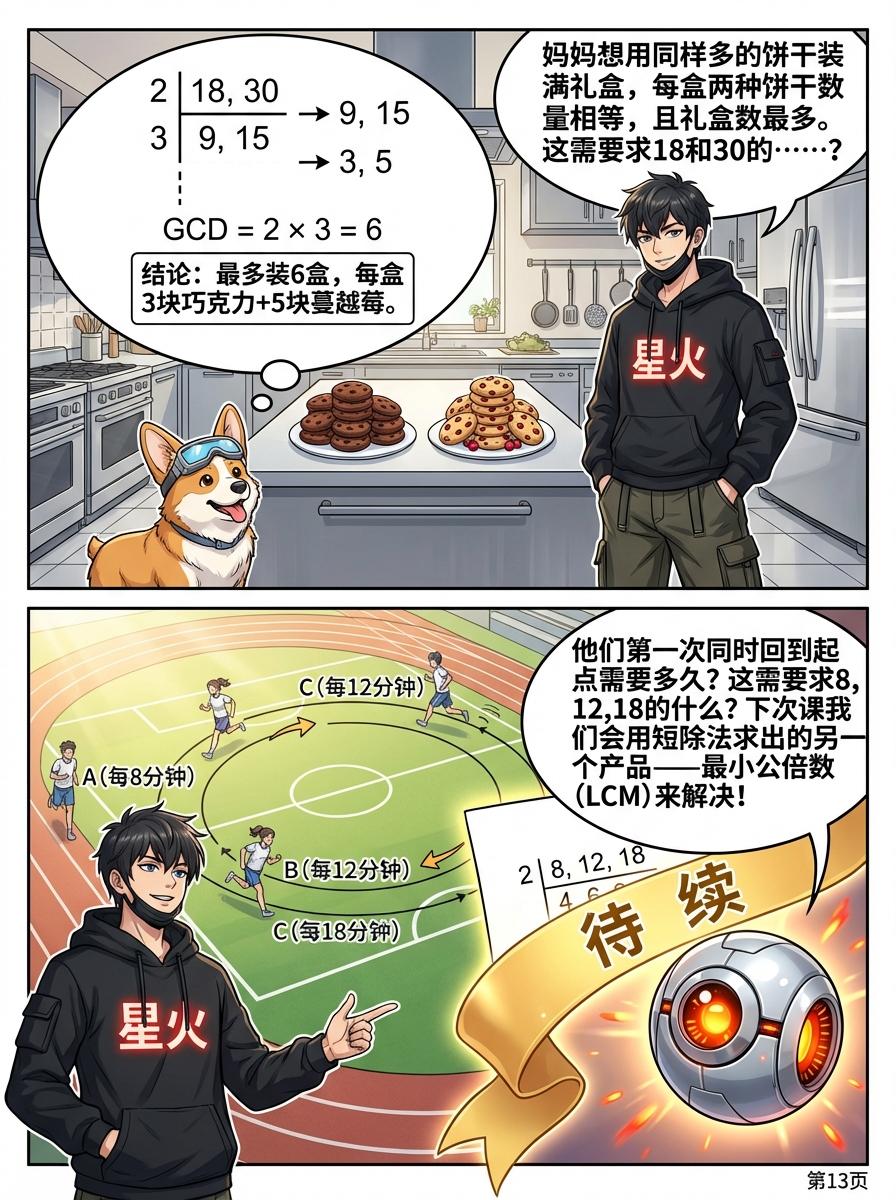 短除法详解：规范步骤、技巧与练习题 | 小学数学计算 - 第 13 页