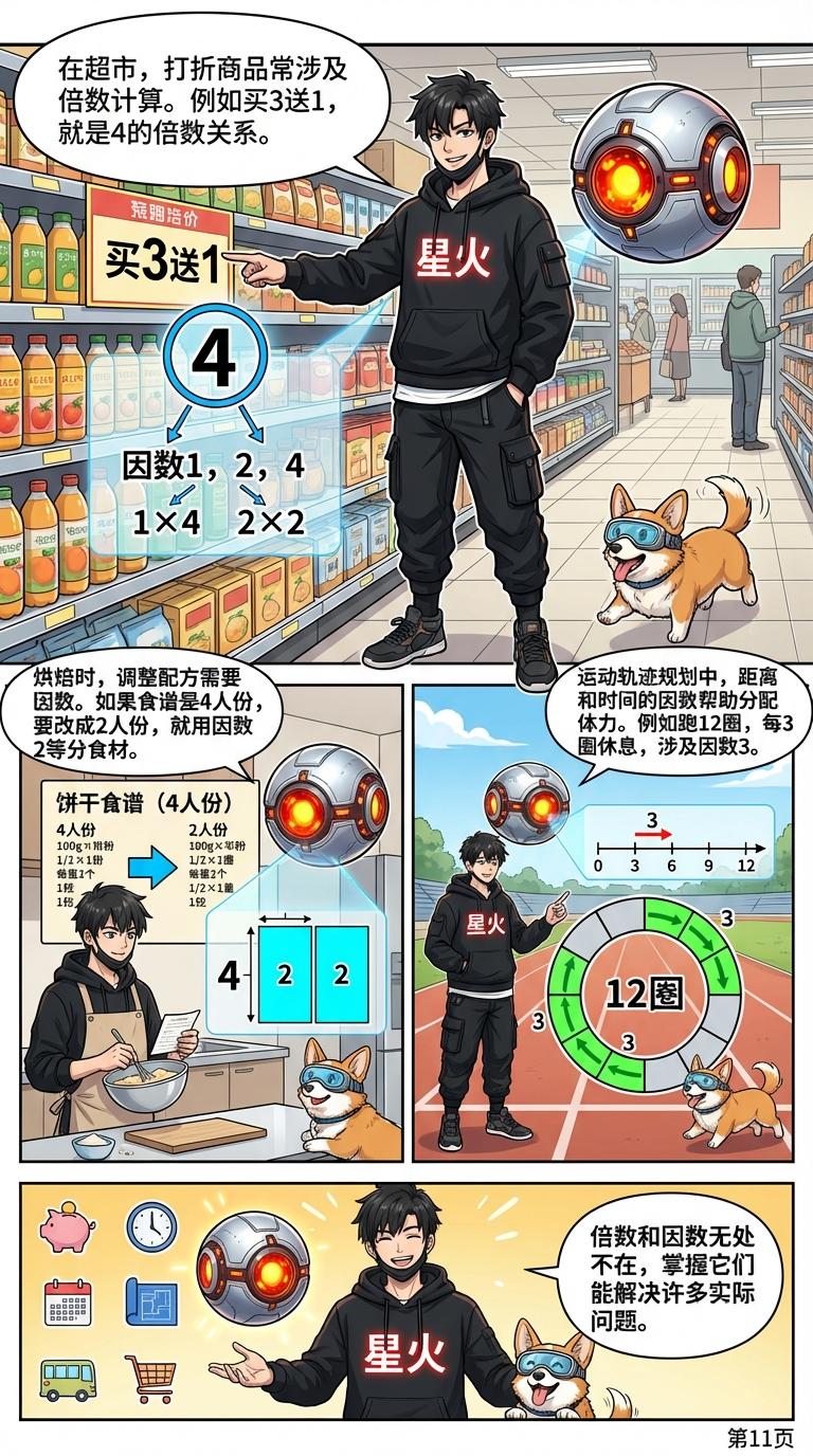 倍数与因数详解：概念解析、求法与练习题 | 小学数学必备 - 第 11 页