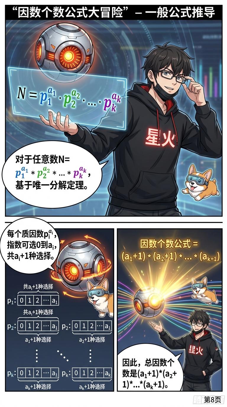 求因数个数公式详解：质因数分解步骤与例题解析 - 第 8 页