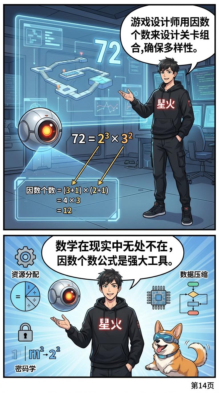 求因数个数公式详解：质因数分解步骤与例题解析 - 第 14 页