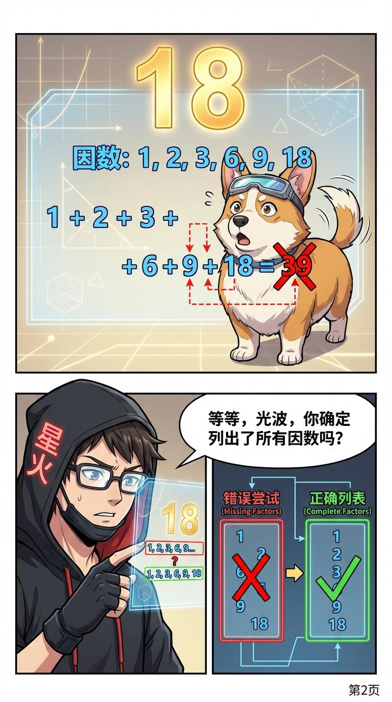 因数之和公式详解：推导过程、例题与应用 | 数学计算指南 - 第 2 页