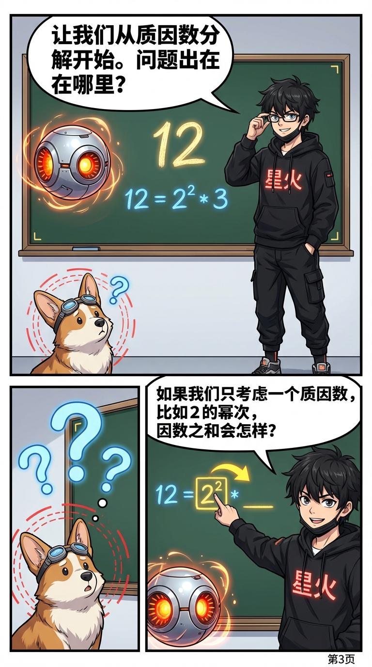 因数之和公式详解：推导过程、例题与应用 | 数学计算指南 - 第 3 页