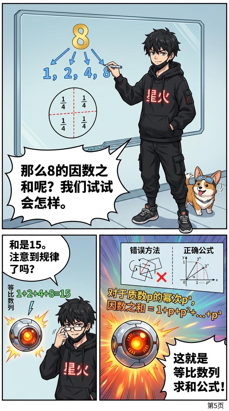 因数之和公式详解：推导过程、例题与应用 | 数学计算指南 - 第 5 页