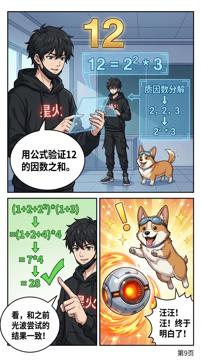 因数之和公式详解：推导过程、例题与应用 | 数学计算指南 - 第 9 页