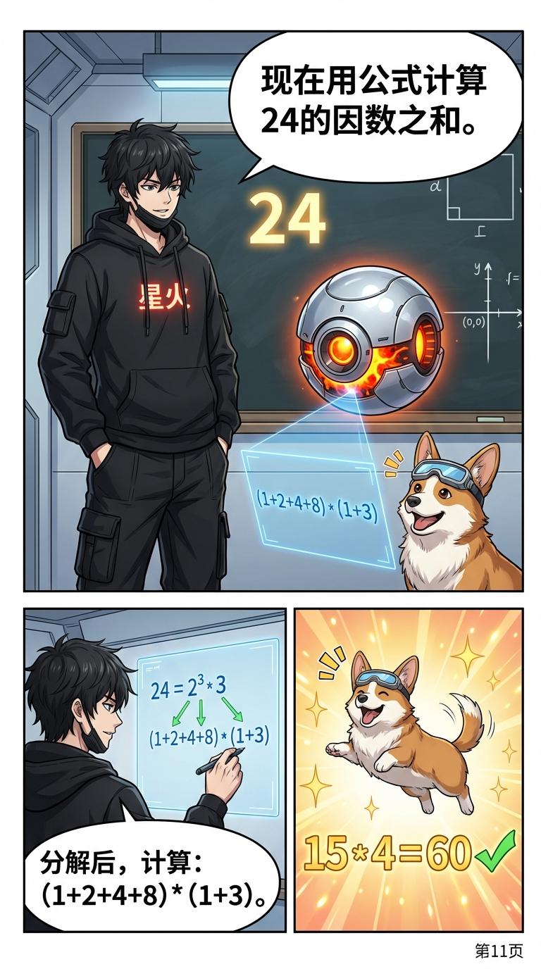 因数之和公式详解：推导过程、例题与应用 | 数学计算指南 - 第 11 页