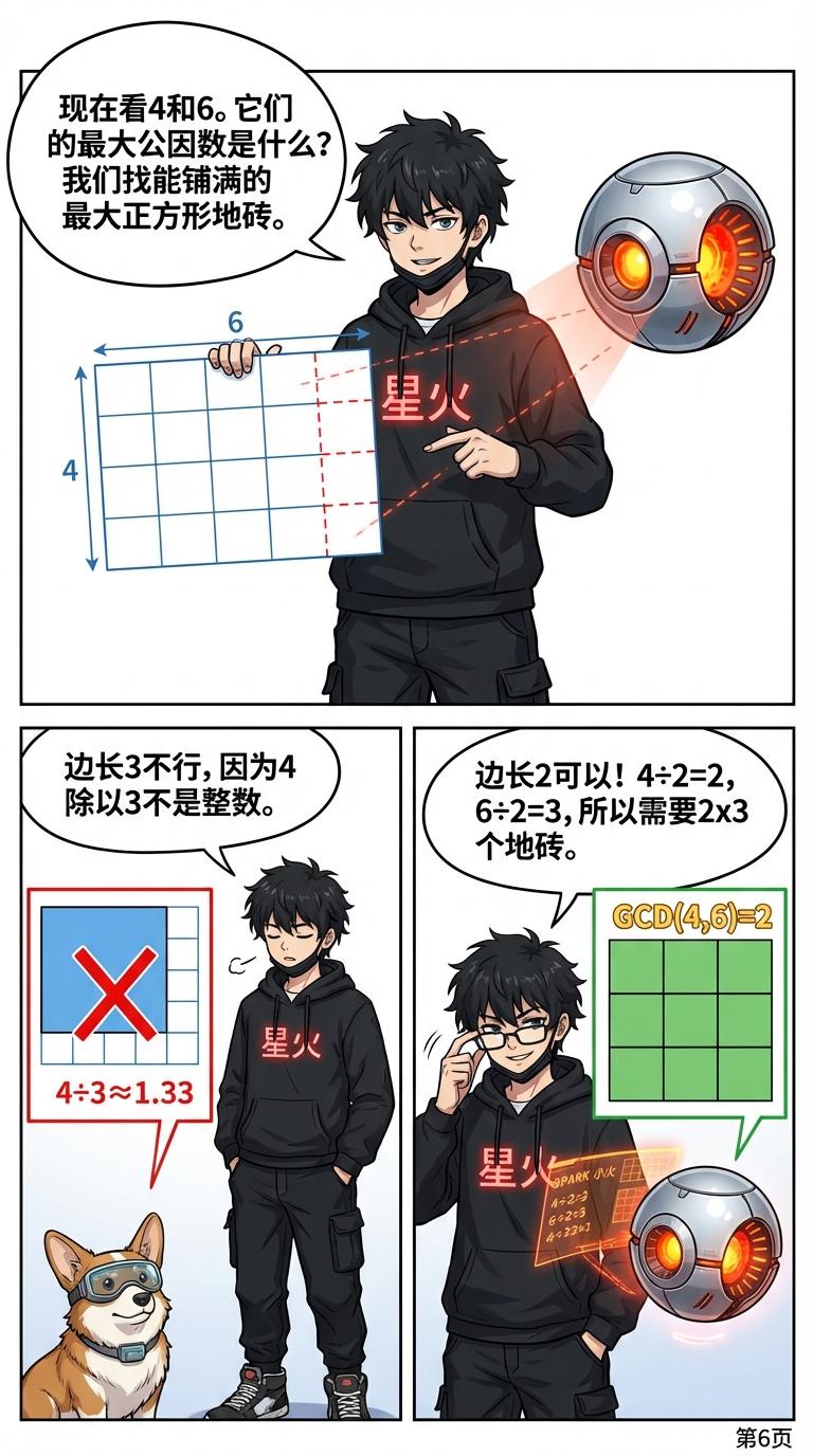 最大公因数(GCD)详解：计算方法、步骤与练习题 | 数学教学 - 第 6 页
