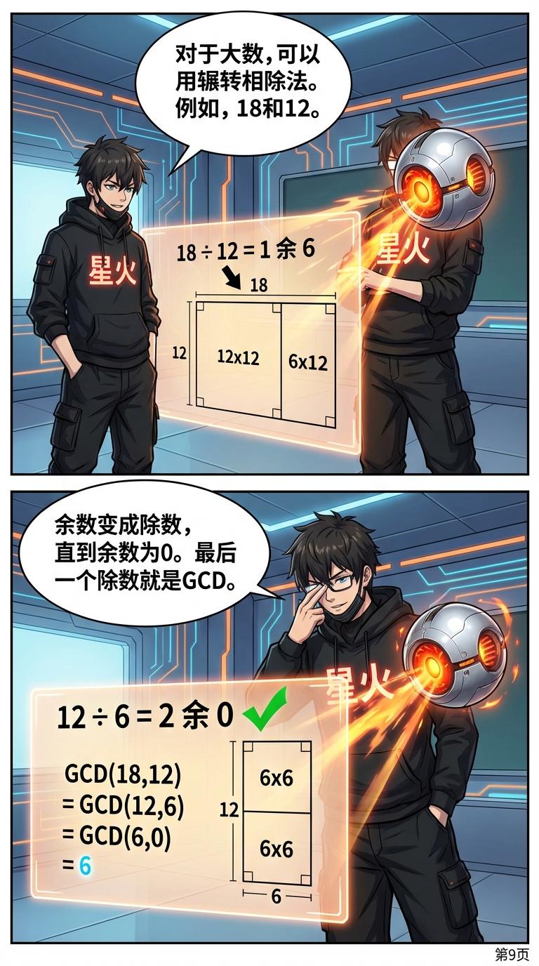 最大公因数(GCD)详解：计算方法、步骤与练习题 | 数学教学 - 第 9 页