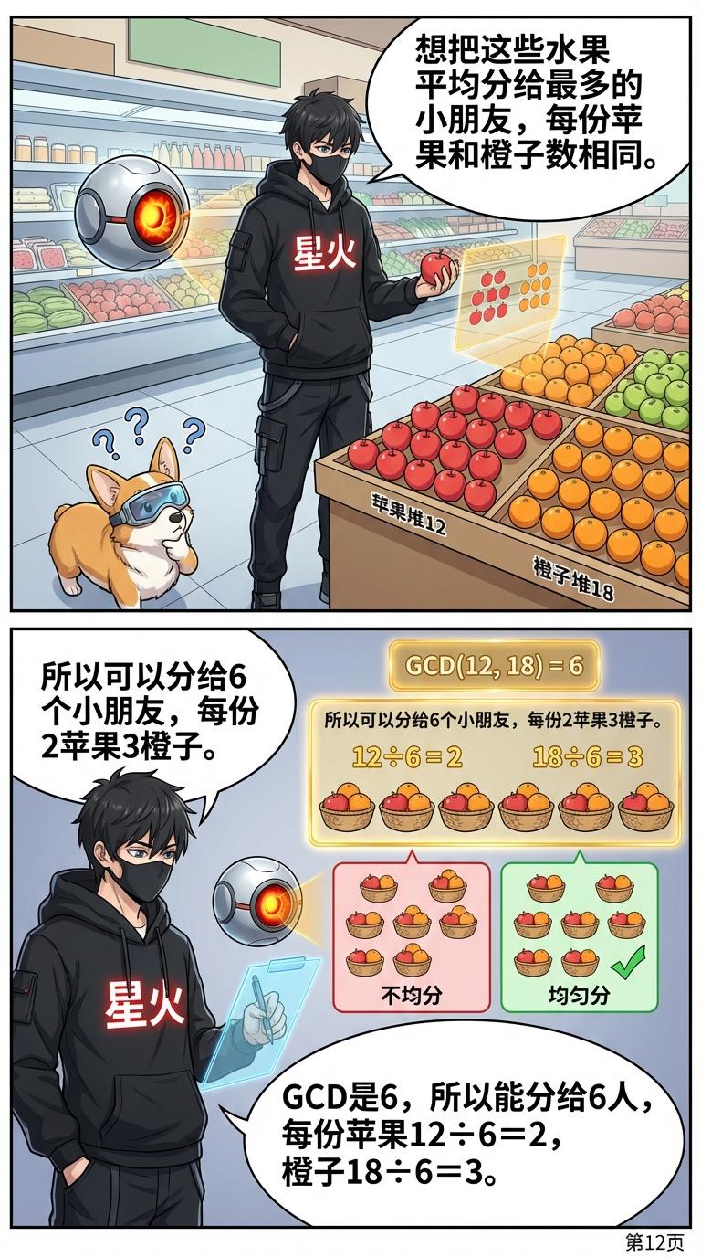 最大公因数(GCD)详解：计算方法、步骤与练习题 | 数学教学 - 第 12 页