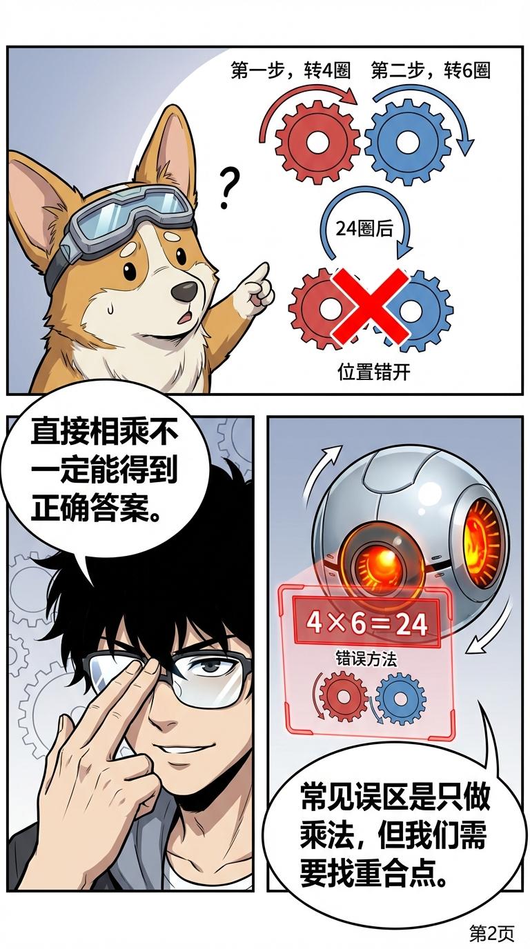 最小公倍数(LCM)详解：计算方法、练习题与漫画教学 - 第 2 页