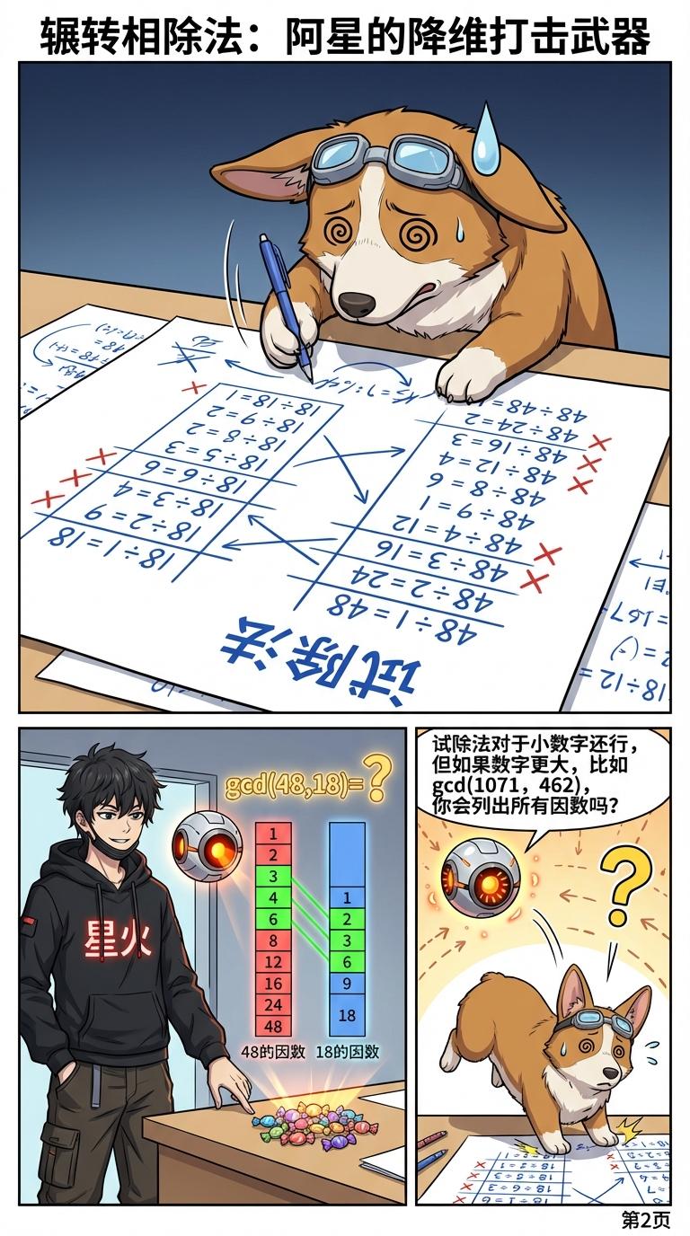 辗转相除法详解：计算步骤、原理与练习题 | 最大公约数求法 - 第 2 页