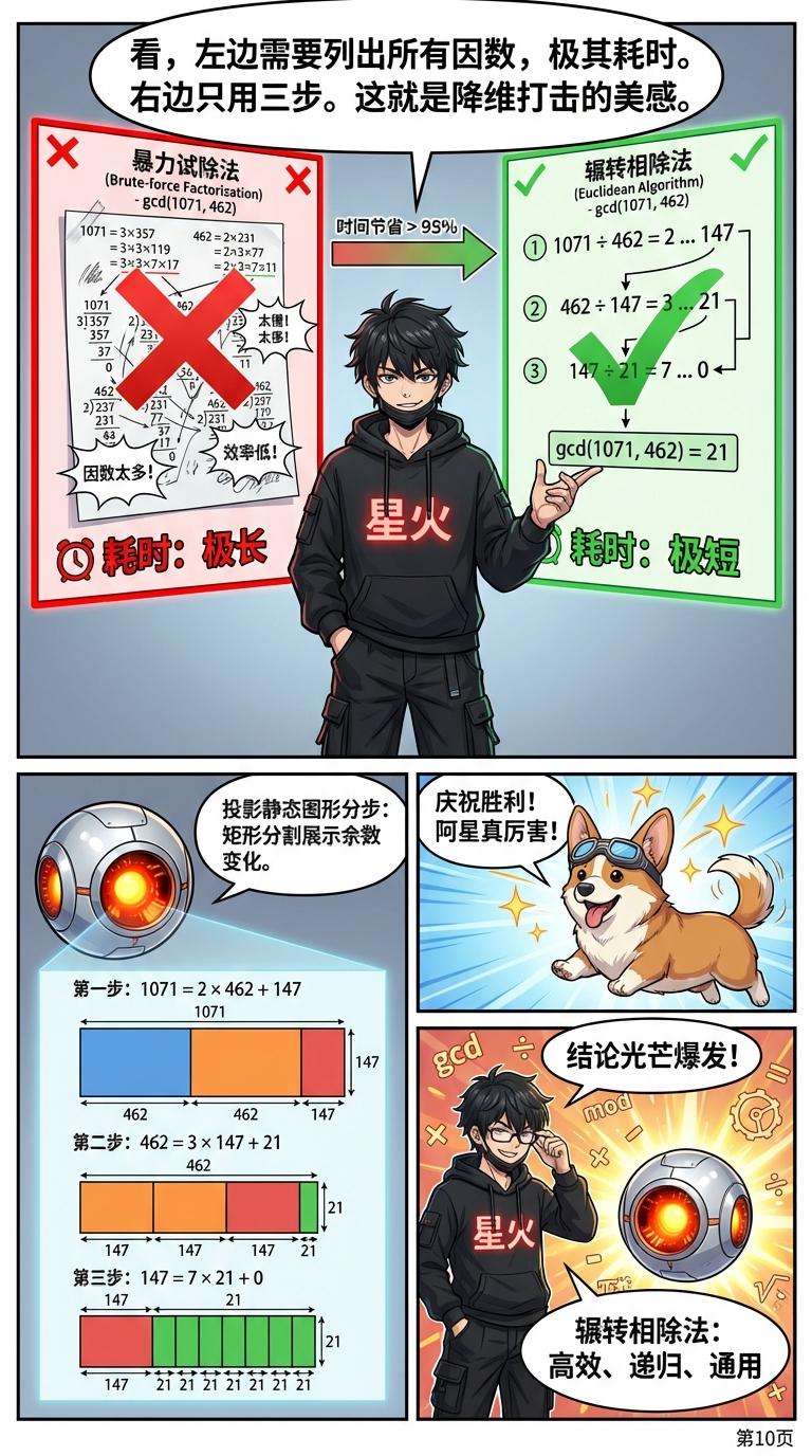 辗转相除法详解：计算步骤、原理与练习题 | 最大公约数求法 - 第 10 页