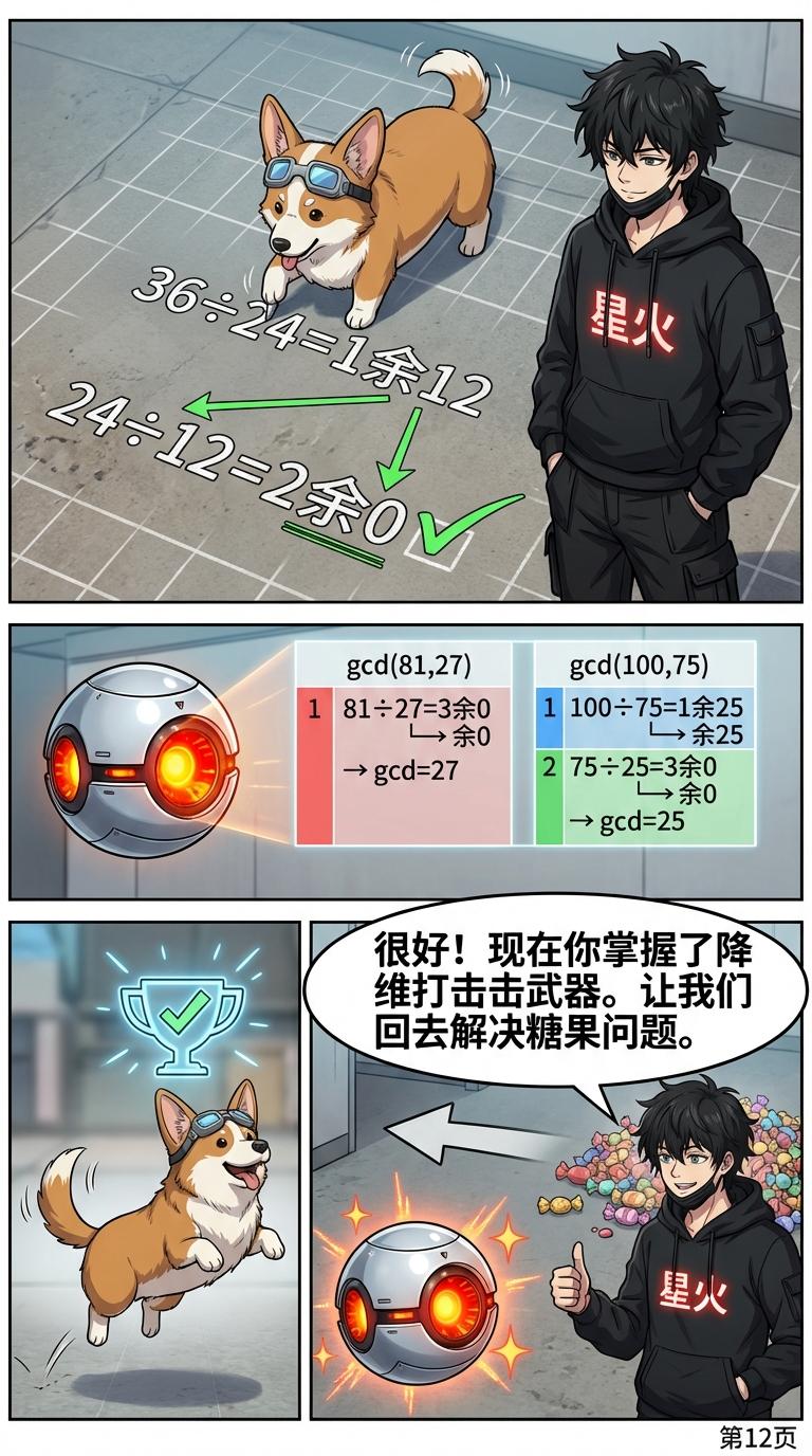 辗转相除法详解：计算步骤、原理与练习题 | 最大公约数求法 - 第 12 页