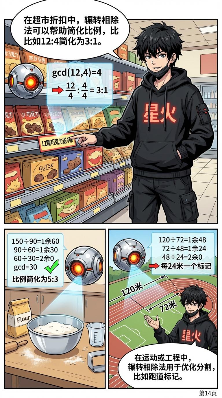 辗转相除法详解：计算步骤、原理与练习题 | 最大公约数求法 - 第 14 页