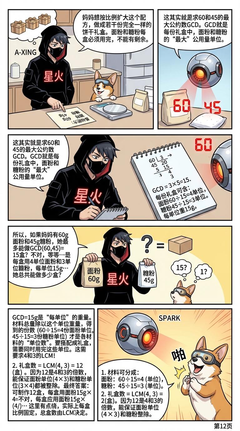 短除法求最大公约数和最小公倍数：步骤详解与例题示范 - 第 11 页