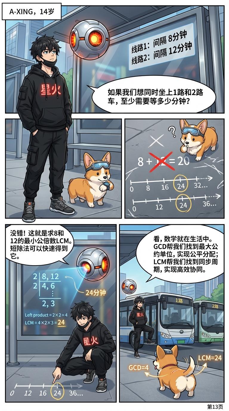 短除法求最大公约数和最小公倍数：步骤详解与例题示范 - 第 12 页