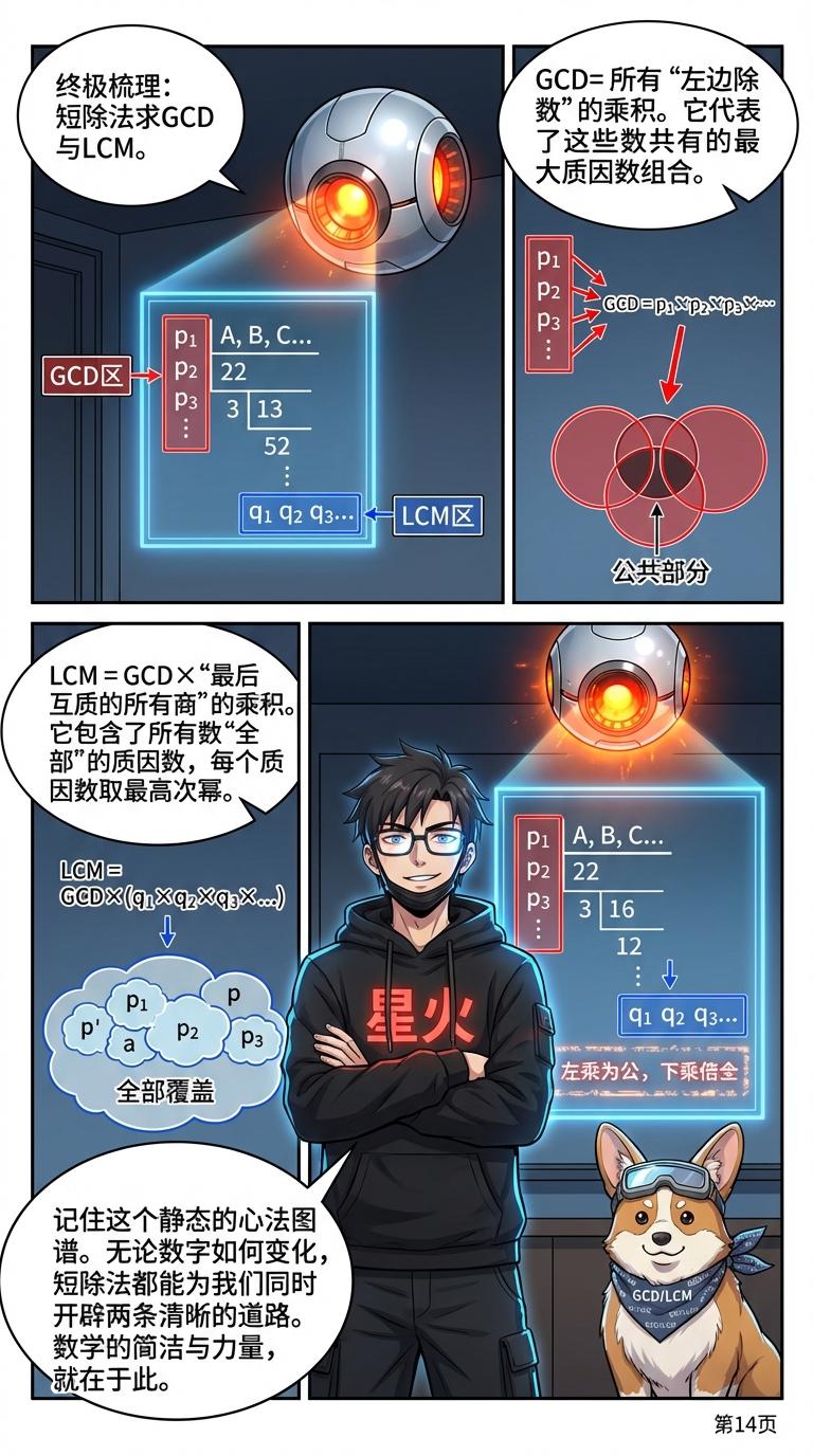 短除法求最大公约数和最小公倍数：步骤详解与例题示范 - 第 13 页