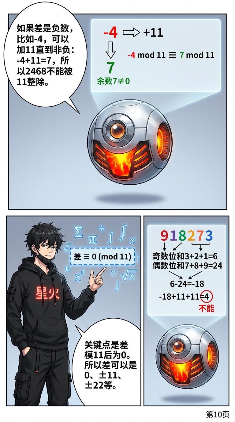 11的整除特征：判断方法、口诀与练习题详解 | 小学数学 - 第 10 页