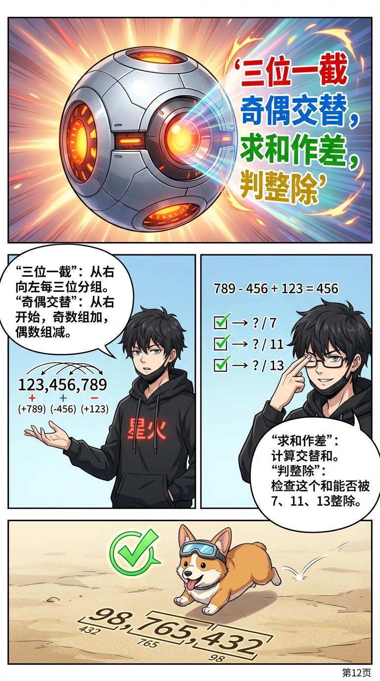 7,11,13的整除判断方法详解：割尾法与三位截断法教学 - 第 8 页