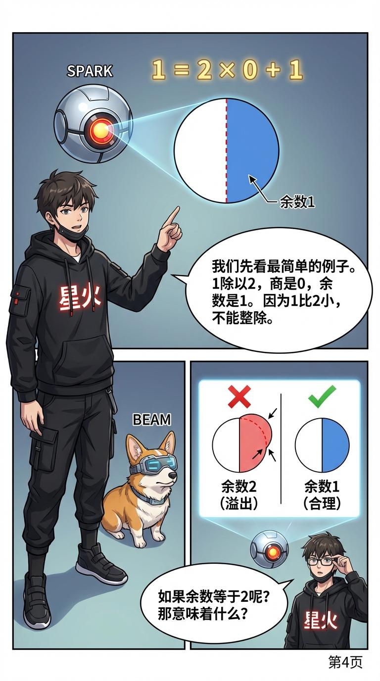 带余除法详解：余数概念、计算步骤与例题解析 | 数学基础 - 第 4 页