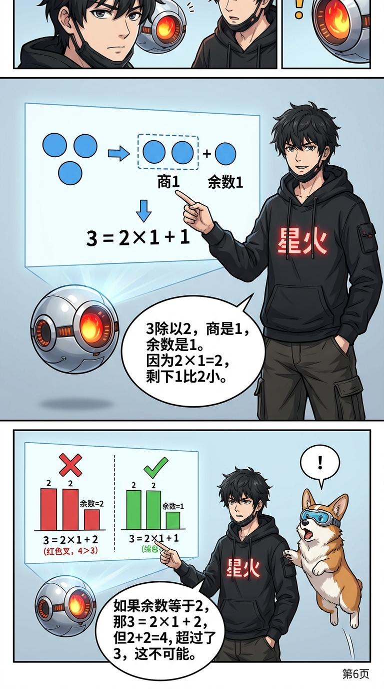 带余除法详解：余数概念、计算步骤与例题解析 | 数学基础 - 第 6 页