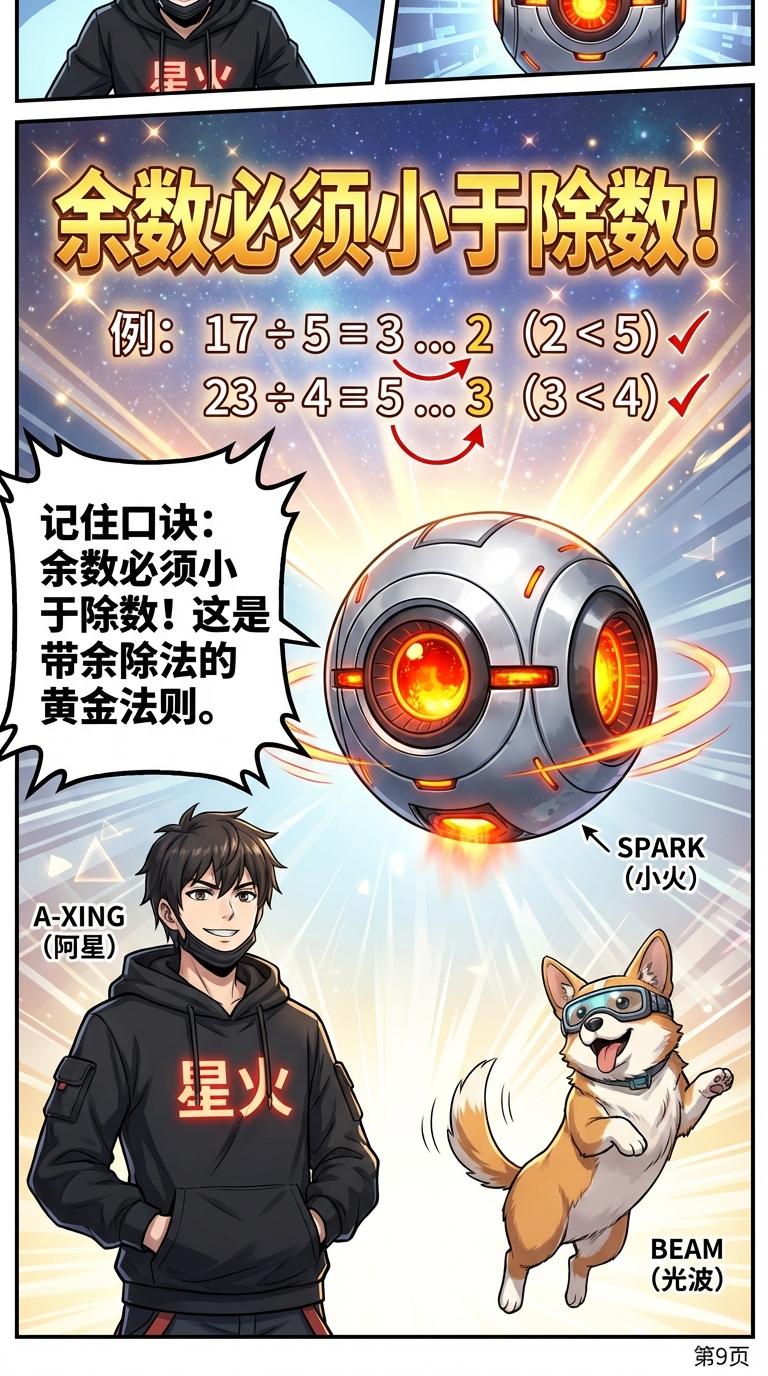 带余除法详解：余数概念、计算步骤与例题解析 | 数学基础 - 第 9 页