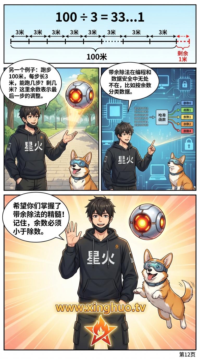 带余除法详解：余数概念、计算步骤与例题解析 | 数学基础 - 第 12 页