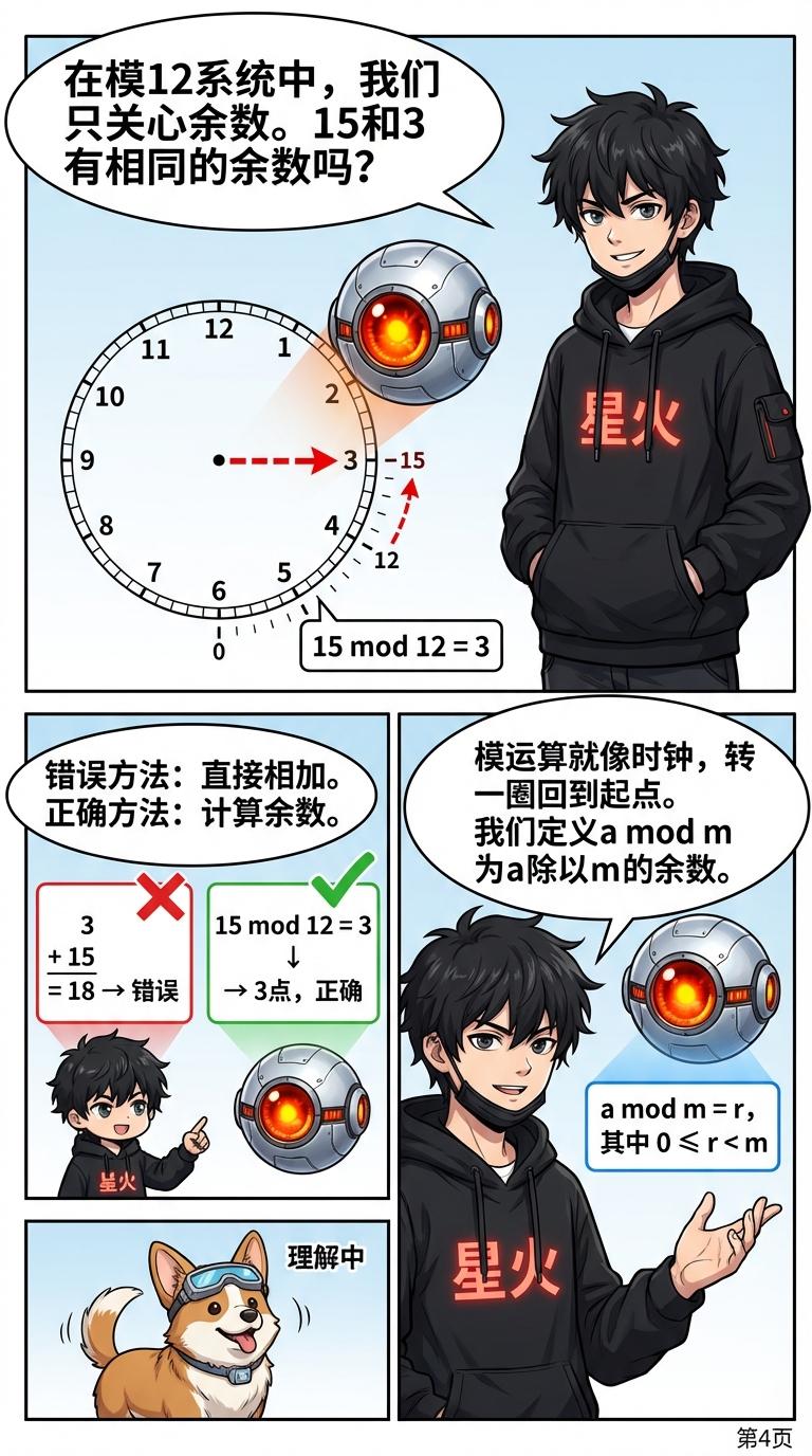 同余的概念与记号详解：定义、实例与练习题 | 初中数学 - 第 4 页