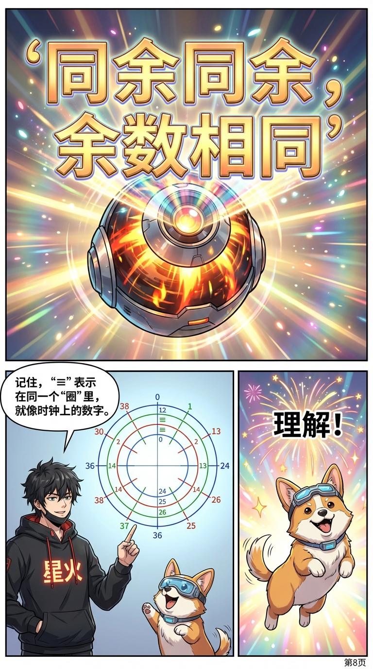 同余的概念与记号详解：定义、实例与练习题 | 初中数学 - 第 8 页