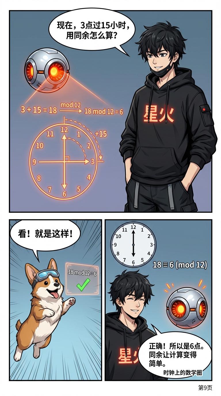 同余的概念与记号详解：定义、实例与练习题 | 初中数学 - 第 9 页