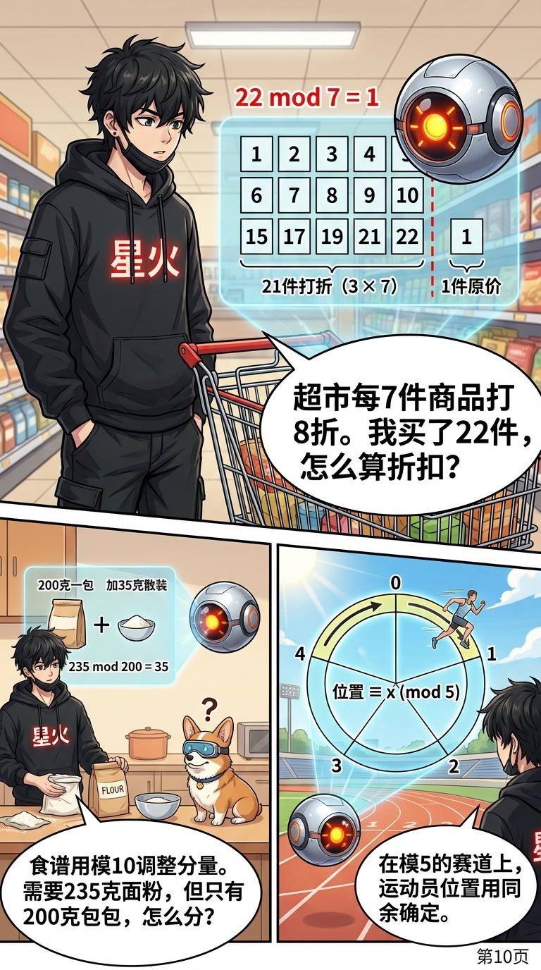 同余的概念与记号详解：定义、实例与练习题 | 初中数学 - 第 10 页