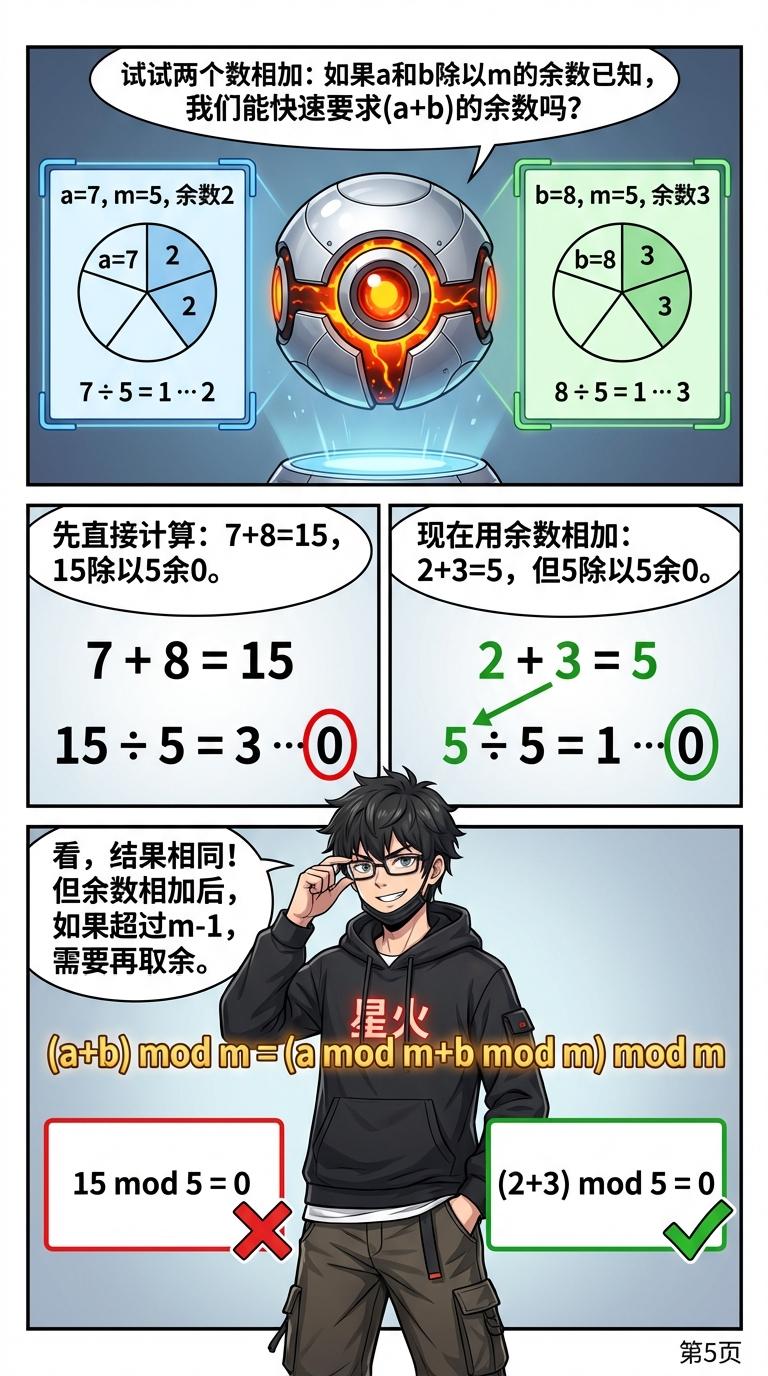 余数的可加性、可减性与可乘性：证明、例题与详解 - 第 5 页