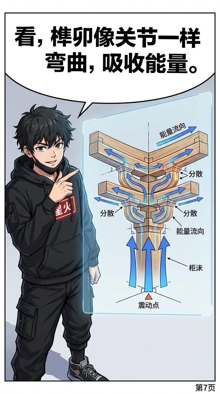 紫禁城木结构抗震原理与斗拱结构解析 | 古代建筑力学 - 第 7 页