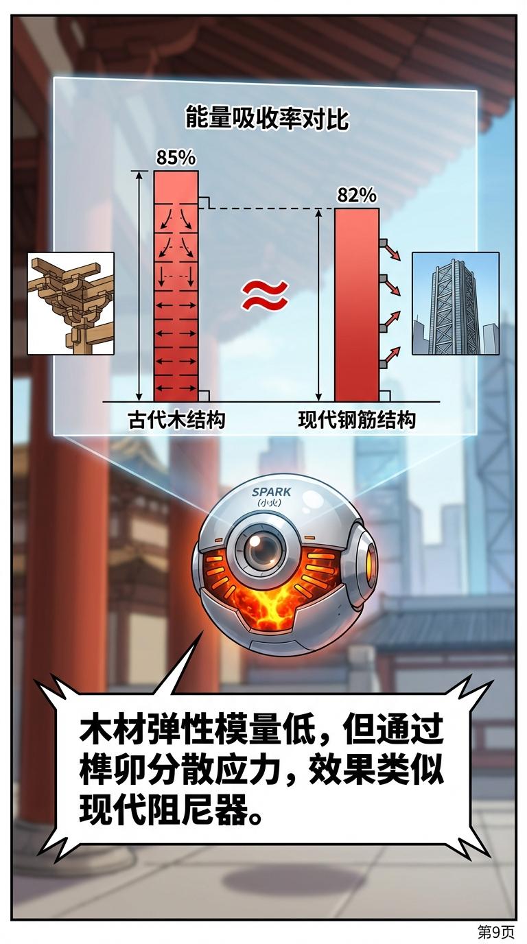 紫禁城木结构抗震原理与斗拱结构解析 | 古代建筑力学 - 第 9 页