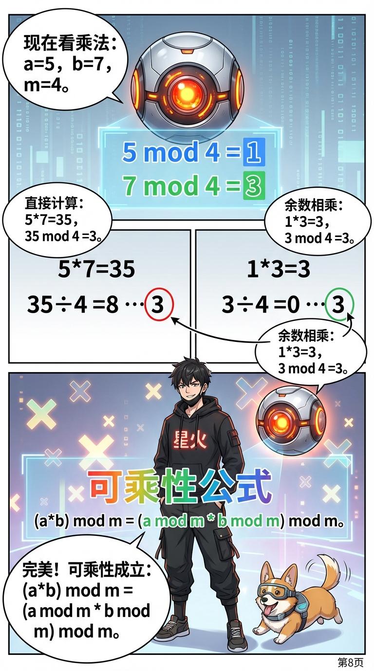 余数的可加性、可减性与可乘性：证明、例题与详解 - 第 8 页