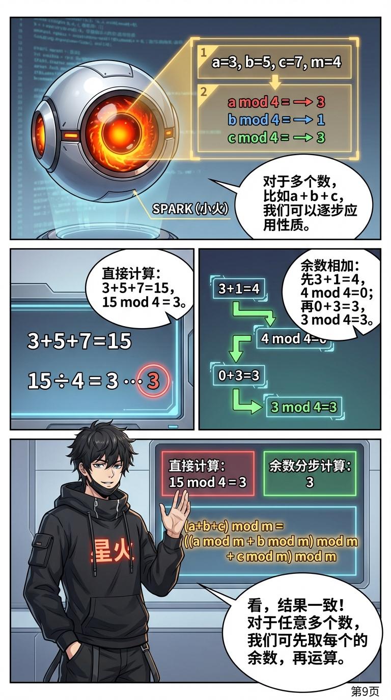 余数的可加性、可减性与可乘性：证明、例题与详解 - 第 9 页
