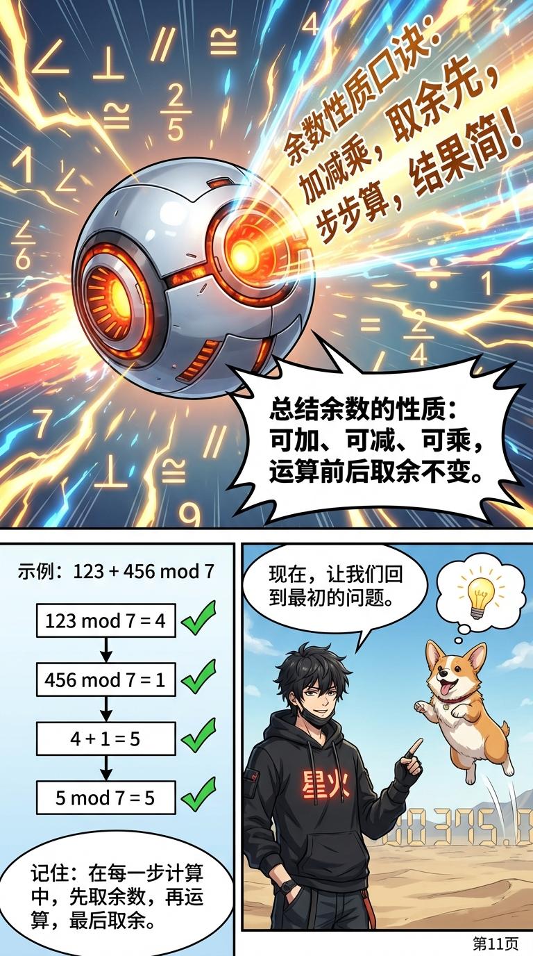 余数的可加性、可减性与可乘性：证明、例题与详解 - 第 11 页