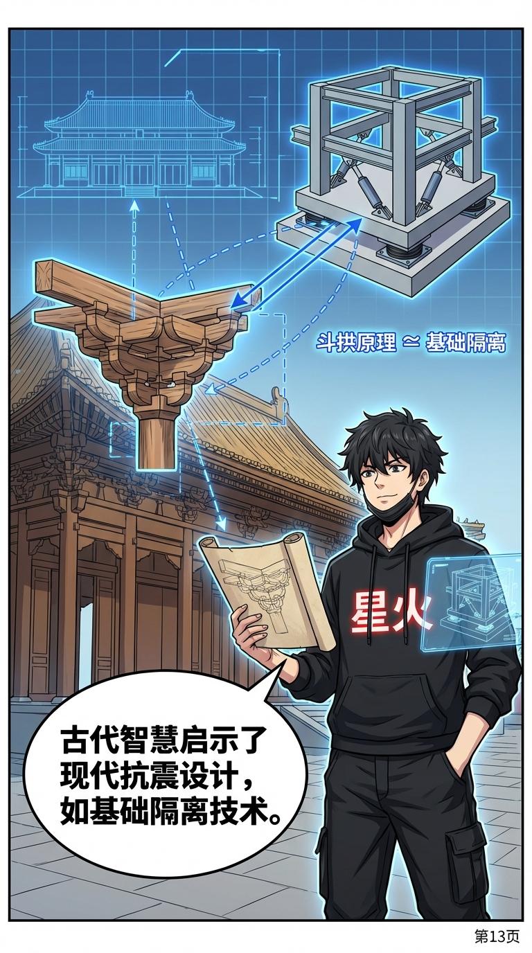 紫禁城木结构抗震原理与斗拱结构解析 | 古代建筑力学 - 第 13 页