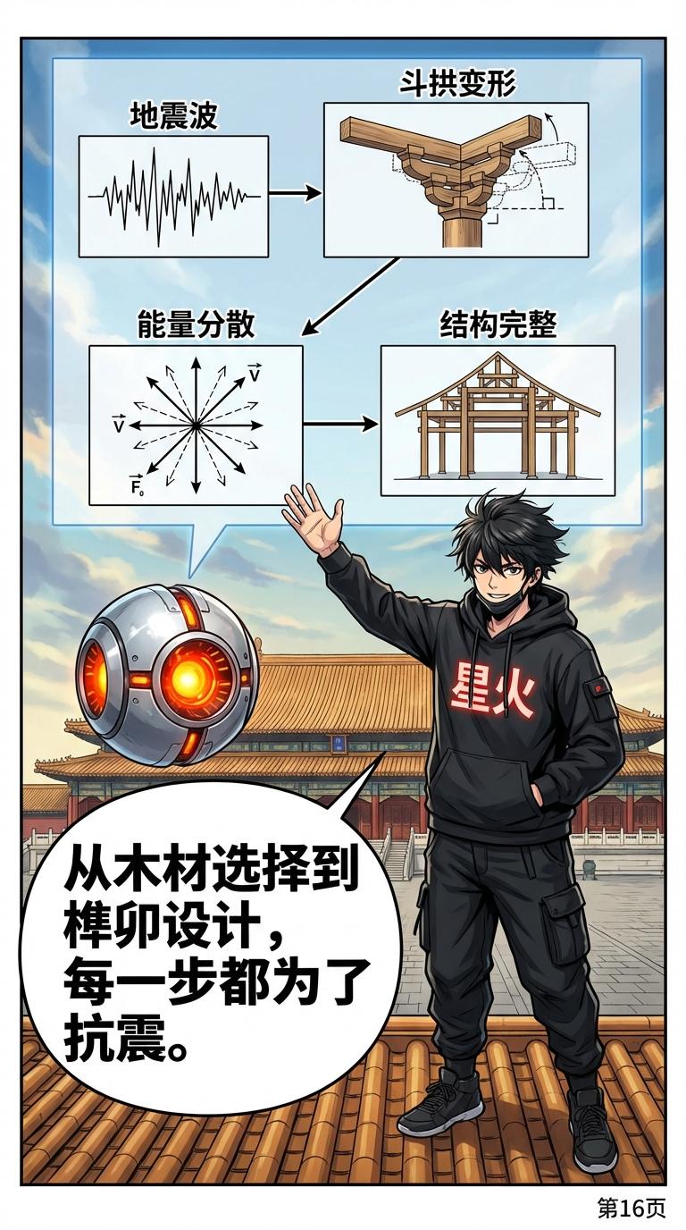 紫禁城木结构抗震原理与斗拱结构解析 | 古代建筑力学 - 第 16 页