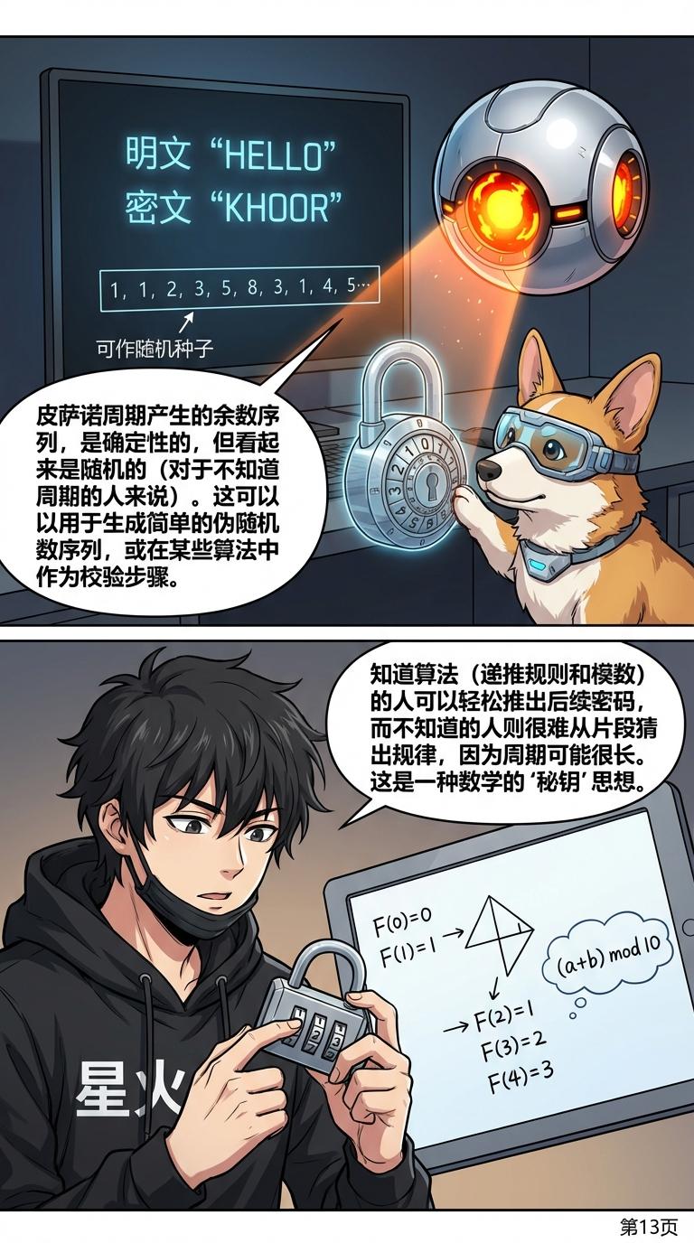 余斐波那契数列的模周期：性质与证明详解 | 初中数学数论 - 第 13 页