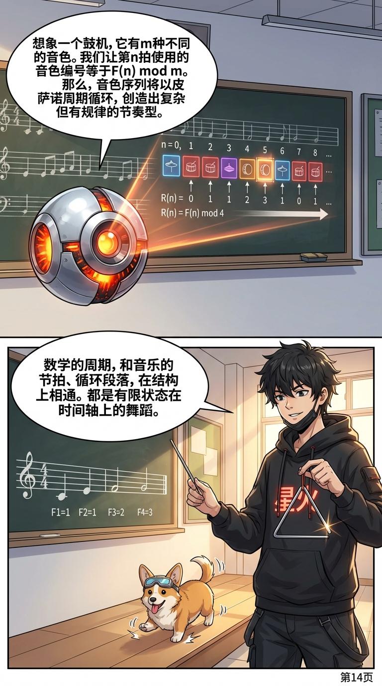 余斐波那契数列的模周期：性质与证明详解 | 初中数学数论 - 第 14 页