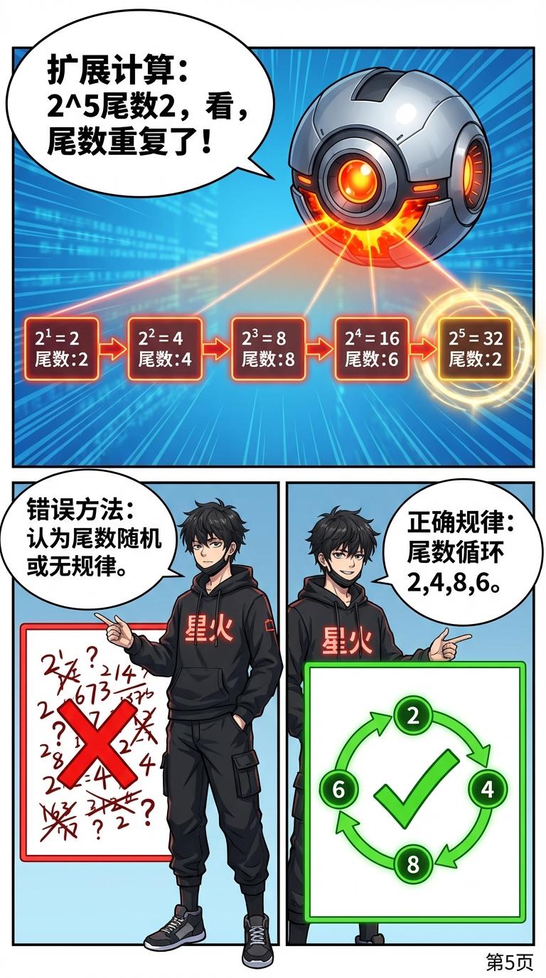 幂运算尾数规律详解：循环周期、速算技巧与例题解析 - 第 5 页