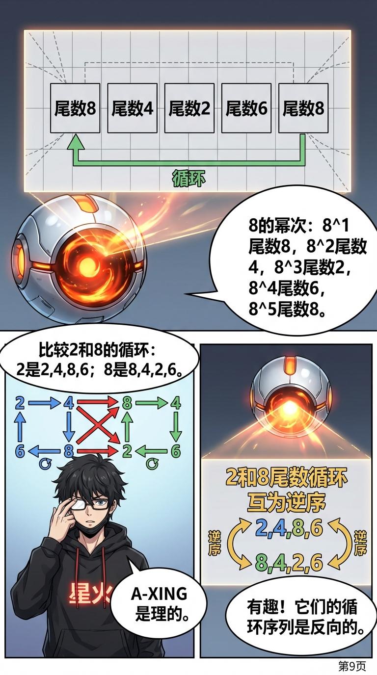 幂运算尾数规律详解：循环周期、速算技巧与例题解析 - 第 9 页