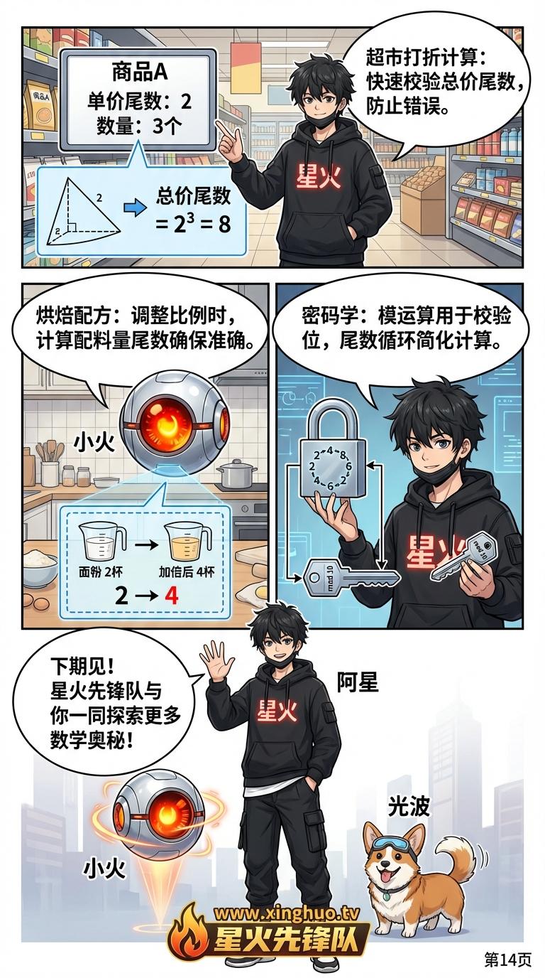 幂运算尾数规律详解：循环周期、速算技巧与例题解析 - 第 14 页