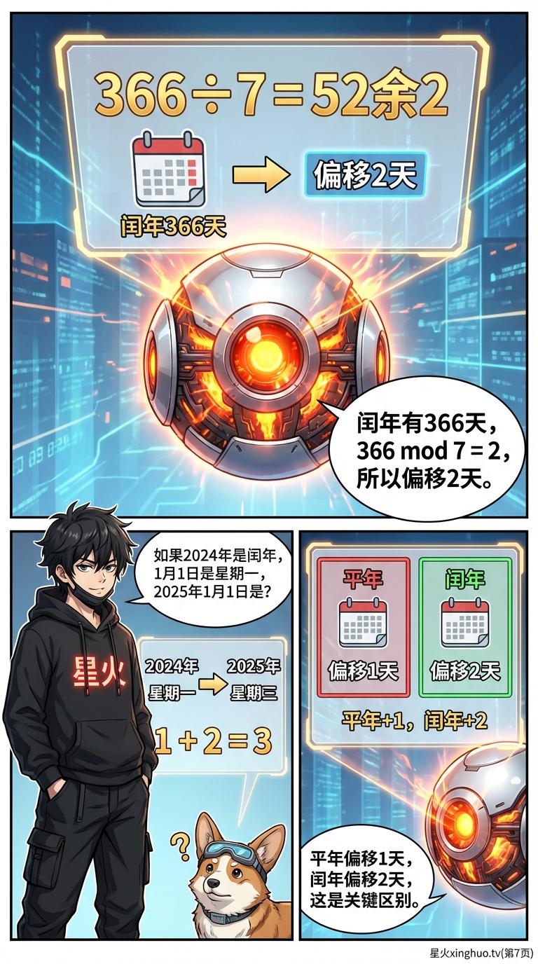 日期与星期问题详解：周期推算方法与例题解析 | 小学数学应用题 - 第 7 页